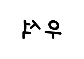 KPOP X1(엑스원、エックスワン) 김우석 (キム・ウソク) 名前 応援ボード 作り方 左右反転