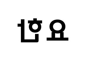 KPOP X1(엑스원、エックスワン) 김요한 (キム・ヨハン, キム・ヨハン) 応援ボード、うちわ無料型紙、応援グッズ 左右反転