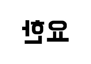 KPOP X1(엑스원、エックスワン) 김요한 (キム・ヨハン) k-pop アイドル名前 ファンサボード 型紙 左右反転