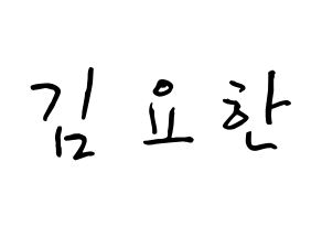 KPOP X1(엑스원、エックスワン) 김요한 (キム・ヨハン, キム・ヨハン) k-pop アイドル名前　ボード 言葉 通常