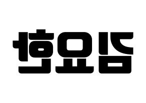 KPOP X1(엑스원、エックスワン) 김요한 (キム・ヨハン) コンサート用　応援ボード・うちわ　韓国語/ハングル文字型紙 左右反転