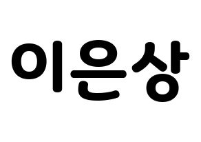 KPOP X1(엑스원、エックスワン) 이은상 (イ・ウンサン) 応援ボード・うちわ　韓国語/ハングル文字型紙 通常