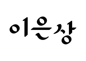 KPOP X1(엑스원、エックスワン) 이은상 (イ・ウンサン) 応援ボード ハングル 型紙  通常