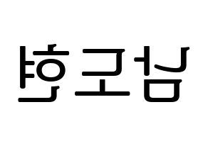 KPOP X1(엑스원、エックスワン) 남도현 (ナム・ドヒョン) プリント用応援ボード型紙、うちわ型紙　韓国語/ハングル文字型紙 左右反転