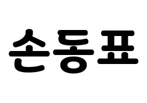 KPOP X1(엑스원、エックスワン) 손동표 (ソン・ドンピョ) 応援ボード・うちわ　韓国語/ハングル文字型紙 通常