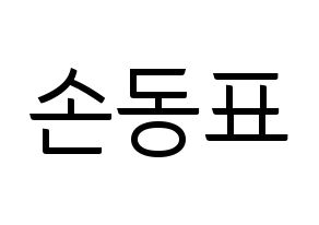 KPOP X1(엑스원、エックスワン) 손동표 (ソン・ドンピョ) コンサート用　応援ボード・うちわ　韓国語/ハングル文字型紙 通常