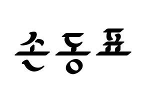 KPOP X1(엑스원、エックスワン) 손동표 (ソン・ドンピョ) 応援ボード ハングル 型紙  通常