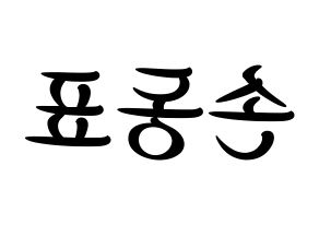 KPOP X1(엑스원、エックスワン) 손동표 (ソン・ドンピョ) k-pop 応援ボード メッセージ 型紙 左右反転