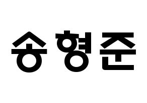 KPOP X1(엑스원、エックスワン) 송형준 (ソン・ヒョンジュン, ソン・ヒョンジュン) 応援ボード、うちわ無料型紙、応援グッズ 通常